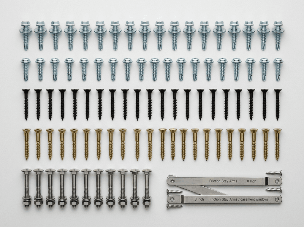 Fasteners & Screws – Aluminium Hardware by Salasar, Raipur