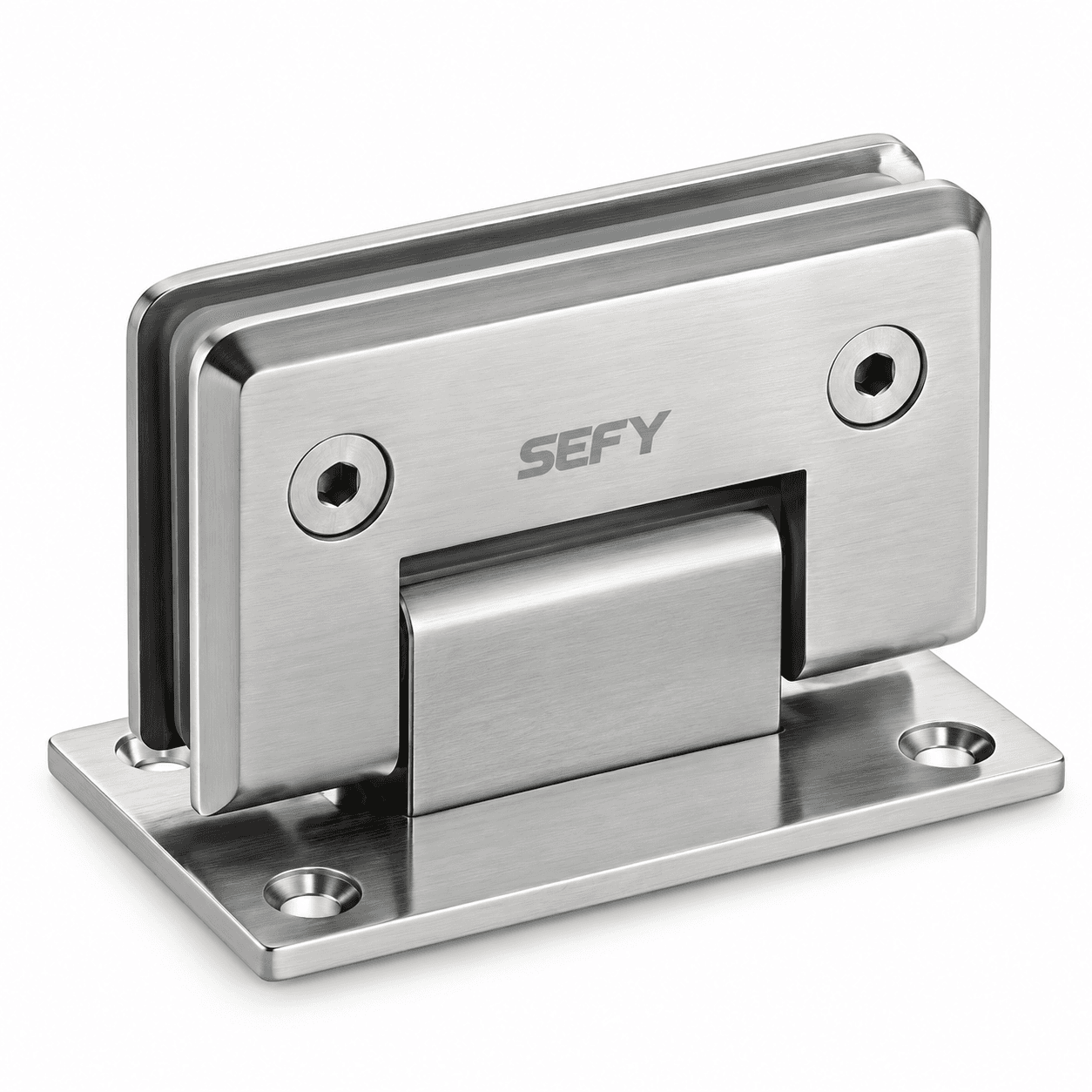Shower Hinge – 90° Wall to Glass (CP) (SA-76) – Glass Hardware & Shower Fittings by Salasar Aluminium
